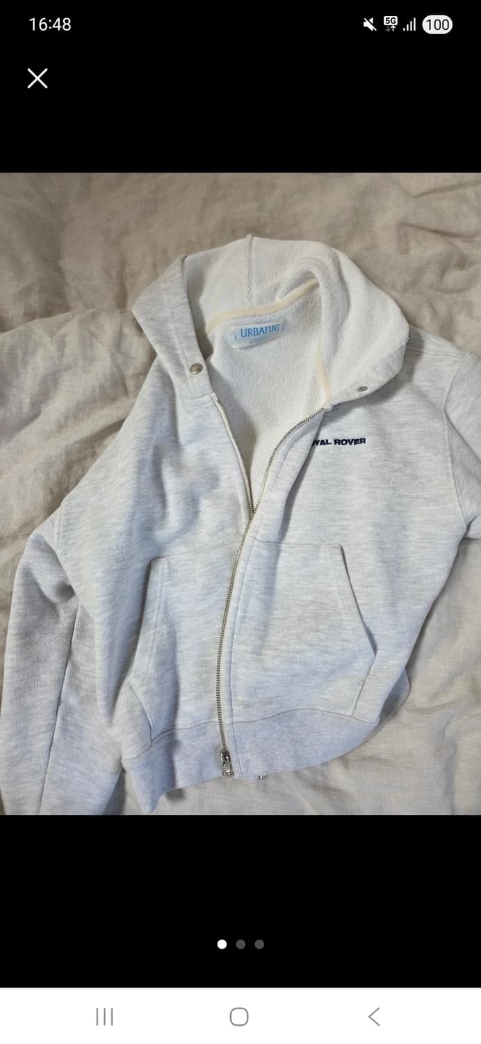 얼바닉30 로얄로버 후드집업 멜란지그레이 상품이미지1