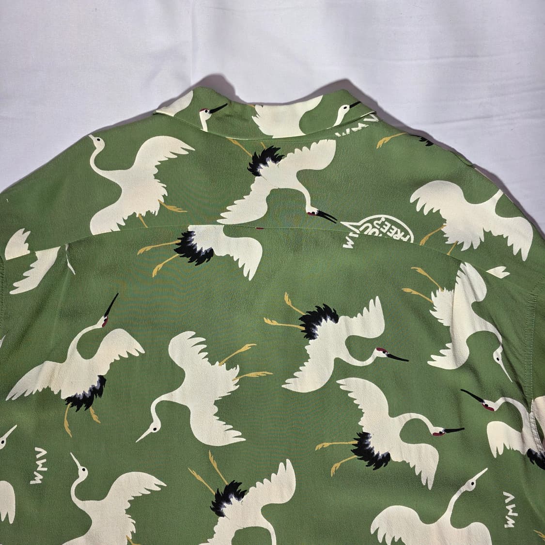 [5]비즈빔 크로스비 셔츠 숏슬리브 히카쿠 라이트 그린 하와이안 셔츠 상품이미지9