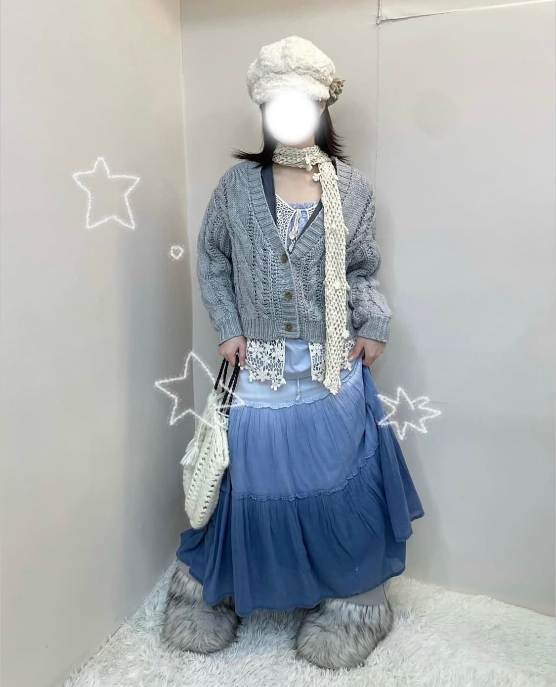 Baby blue mori set 상품이미지6