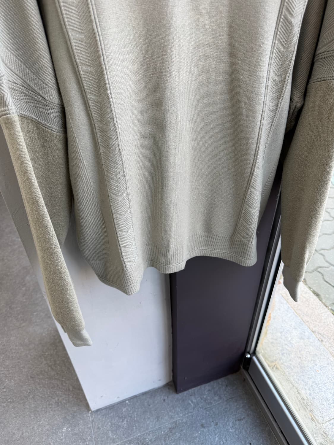 105/ 시스템옴므 21FW 쿼터하프 니트 상품이미지5