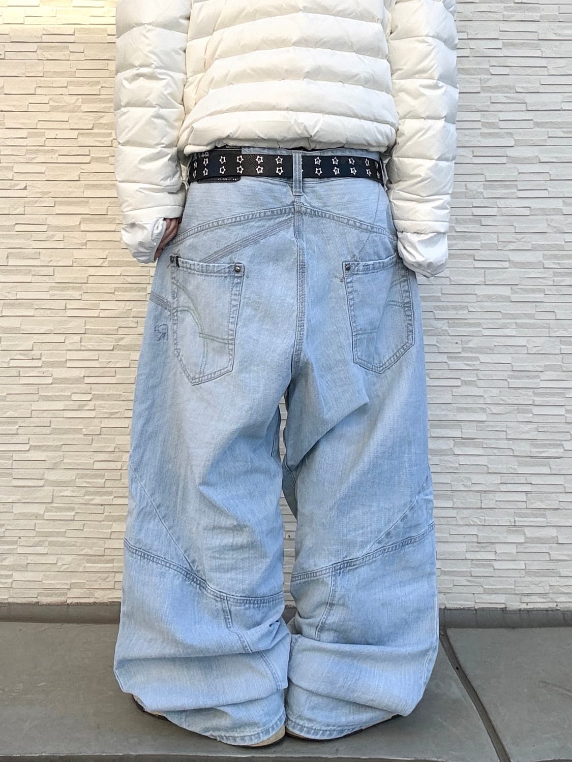 90s ROCAWEAR 올드스쿨 오버 와이드 데님 팬츠 상품이미지3