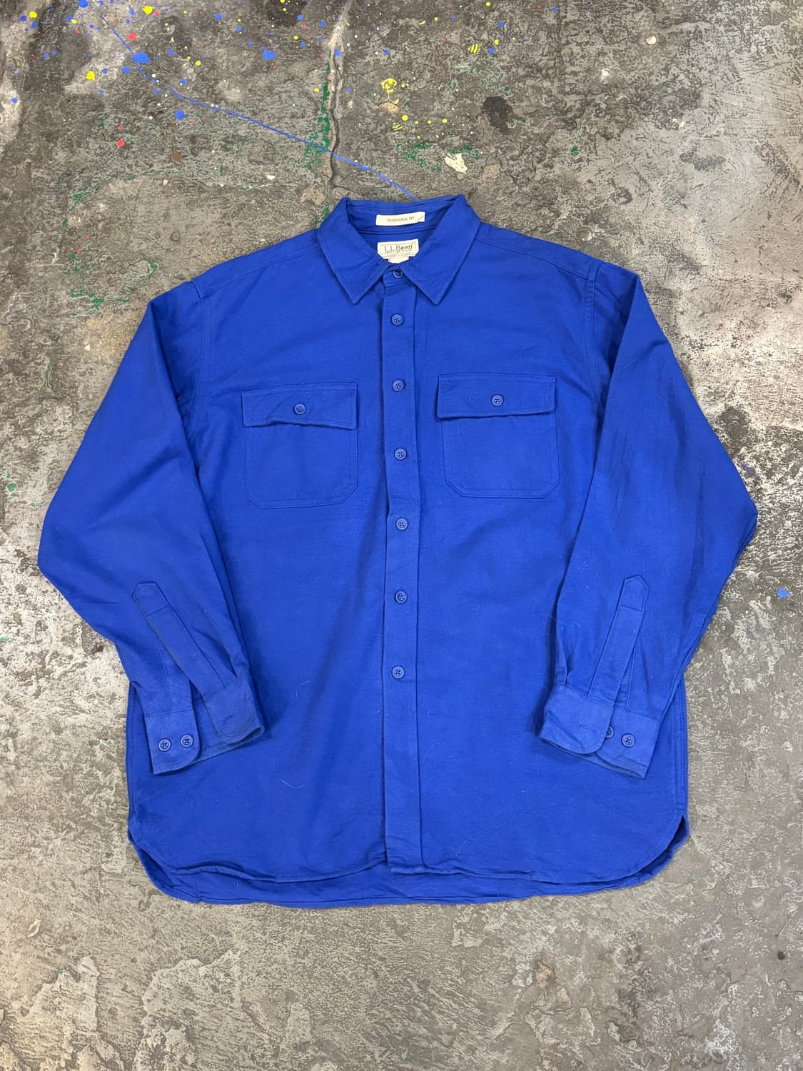 L.L.Bean 빈티지 코튼 워크 셔츠 상품이미지5