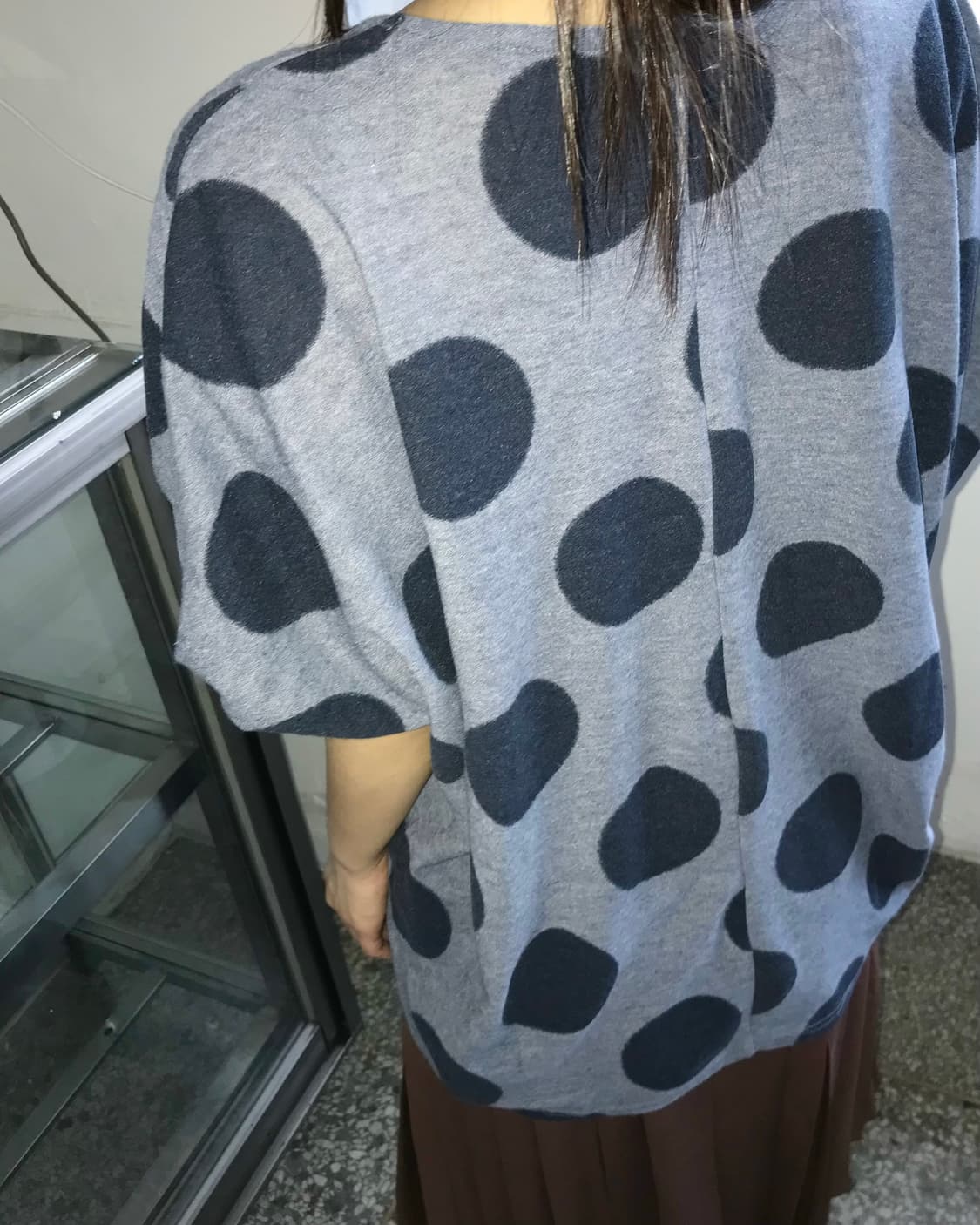 네이비 도트 티 상품이미지3