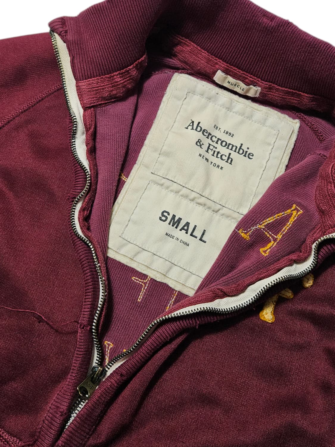 아베크롬비 져지 트랙탑 대장급 자주 버건디 S 상품이미지3