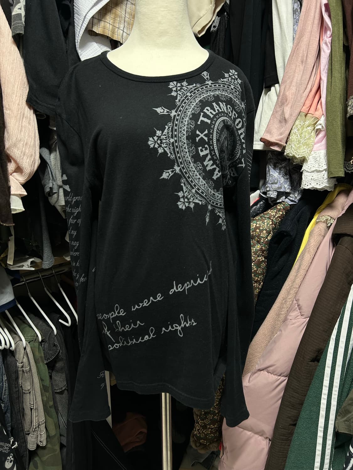 펑크 펑투케 롱슬리브 해골 상품이미지2