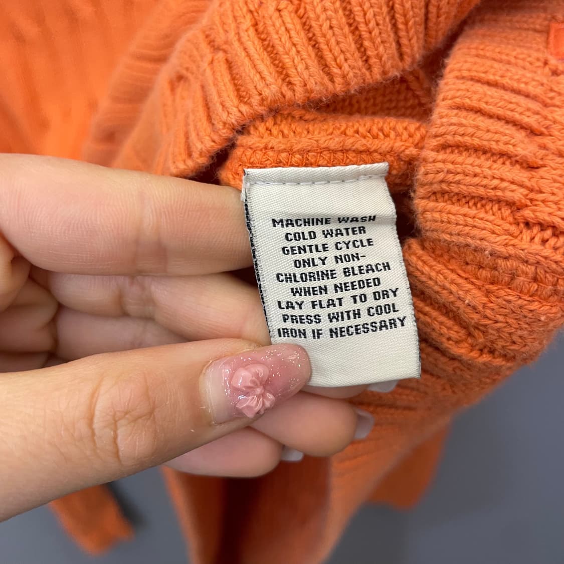 폴로 진스 오렌지 꽈배기 베이직 코튼 니트 상품이미지6