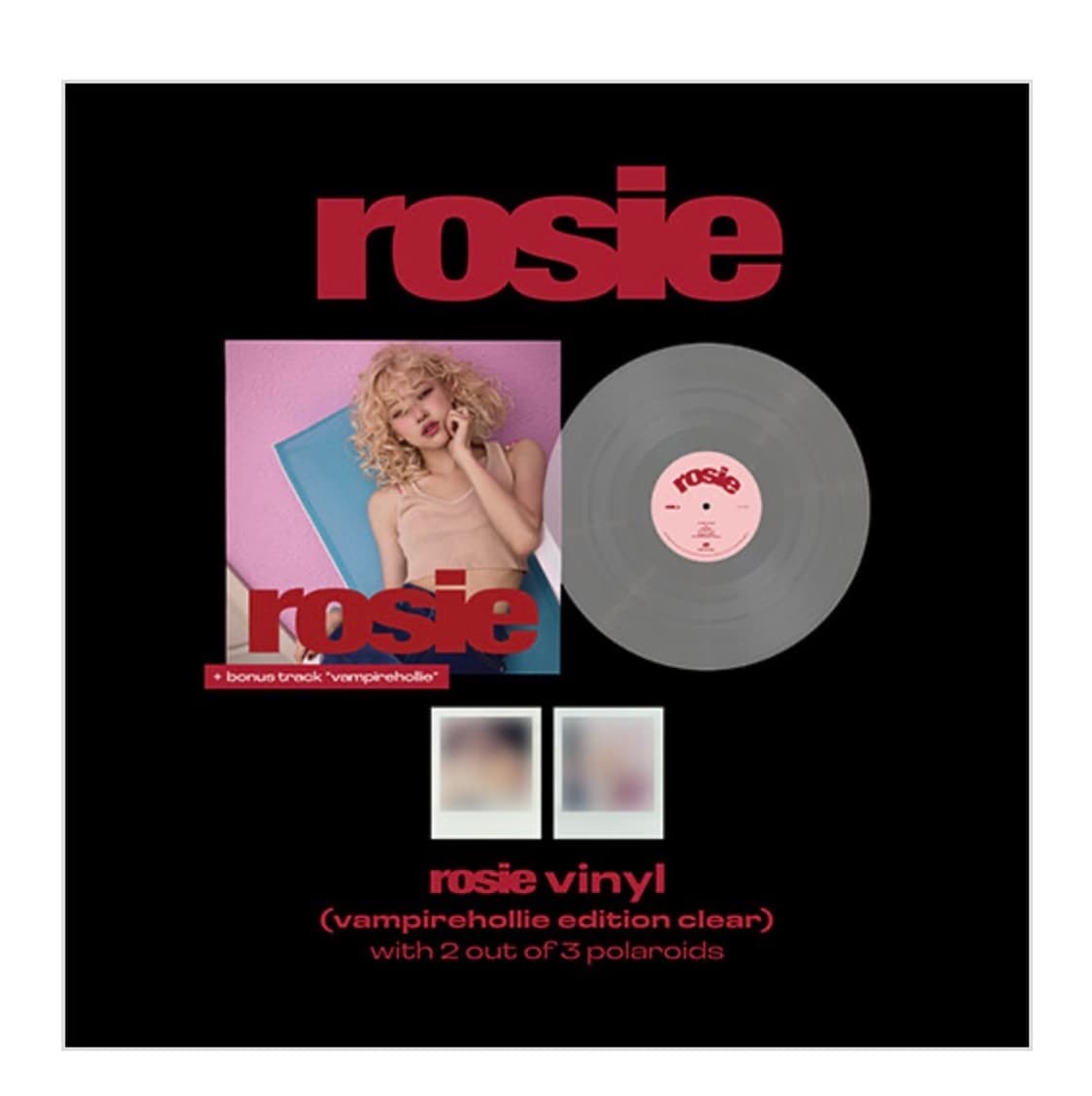 [미개봉] 로제 rosie Vampirehollie 에디션 클리어 LP 상품이미지1
