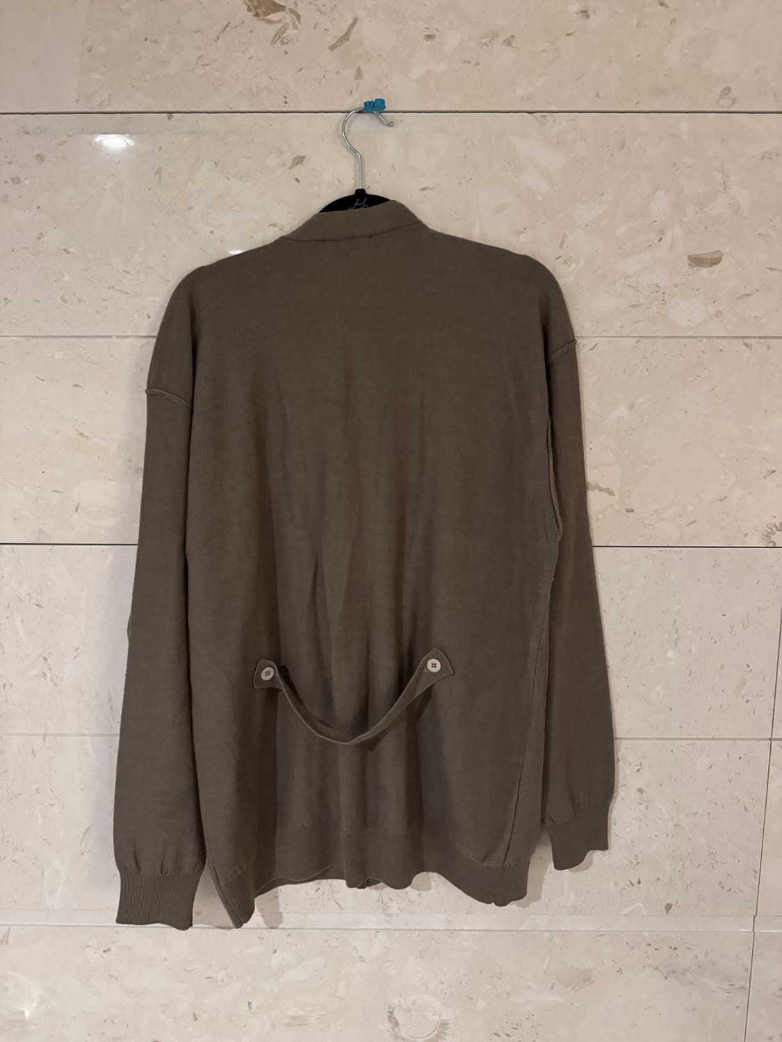 르메르 Lemaire 더블 레이어드 가디건 남여공용 S 브라운 상품이미지4