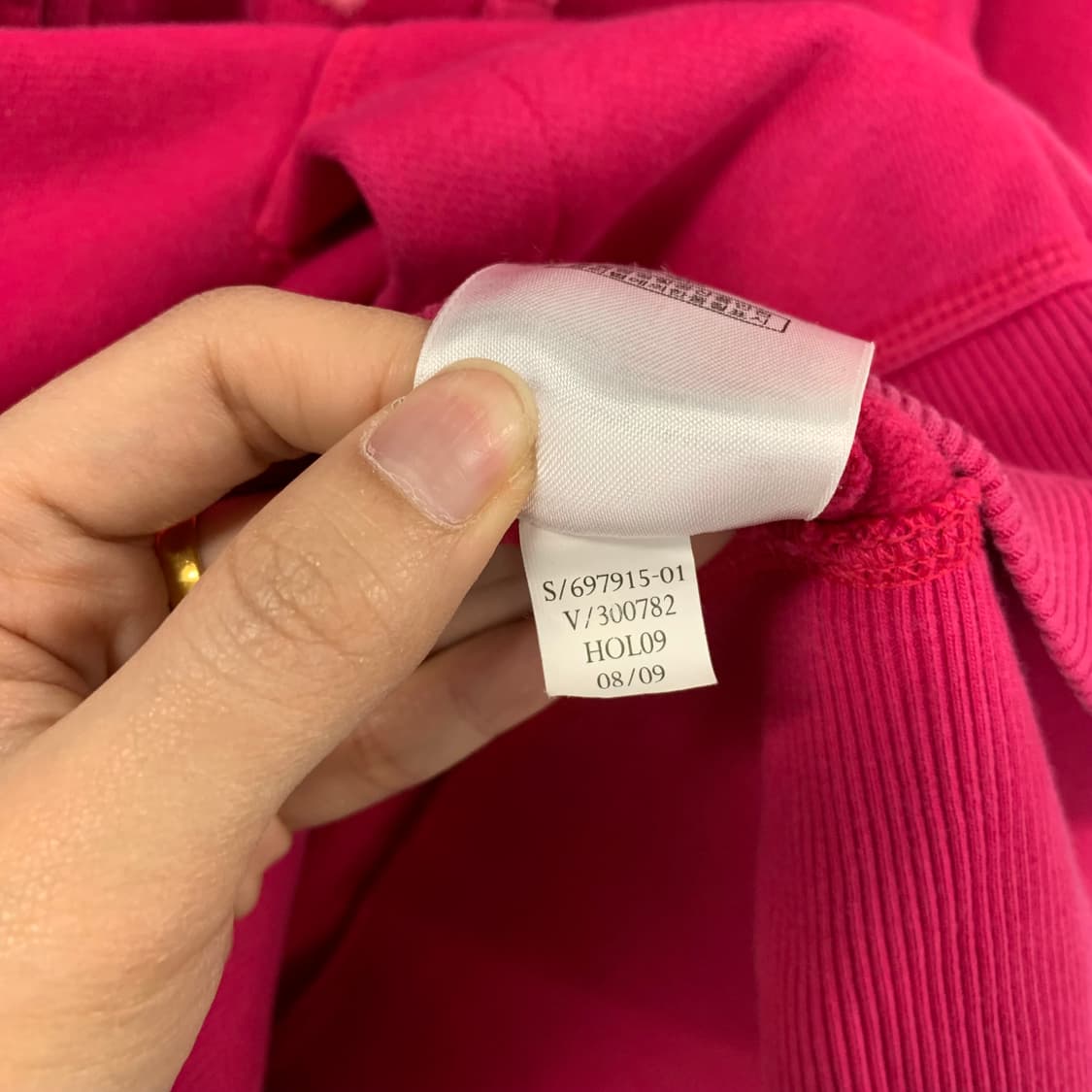 gap 갭 찐핑크 후드집업 상품이미지5