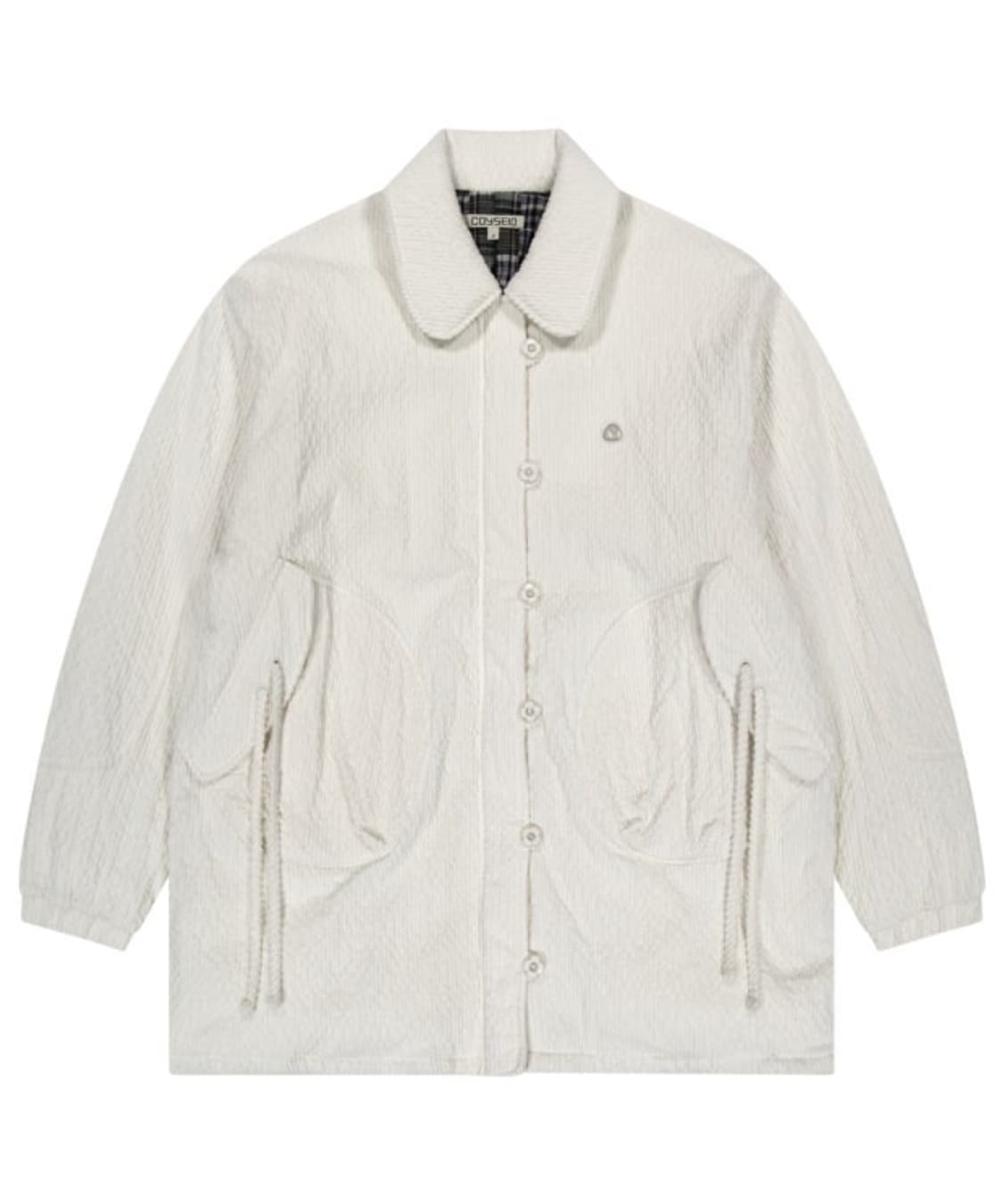 코이세이오 라운드 칼라 코지 봄버 아이보리 2사이즈 상품이미지1