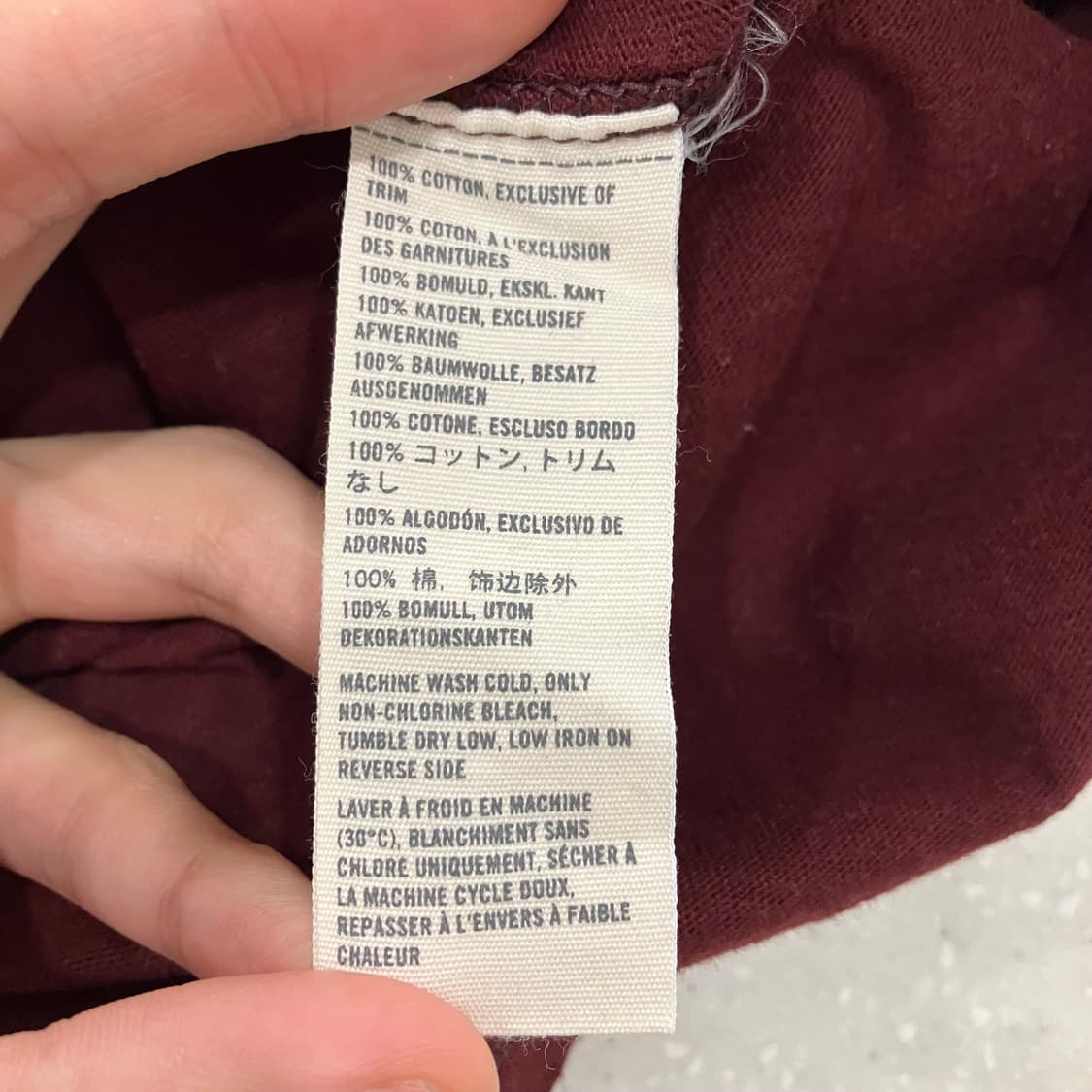 183 아베크롬비 반팔 버건디 상품이미지3