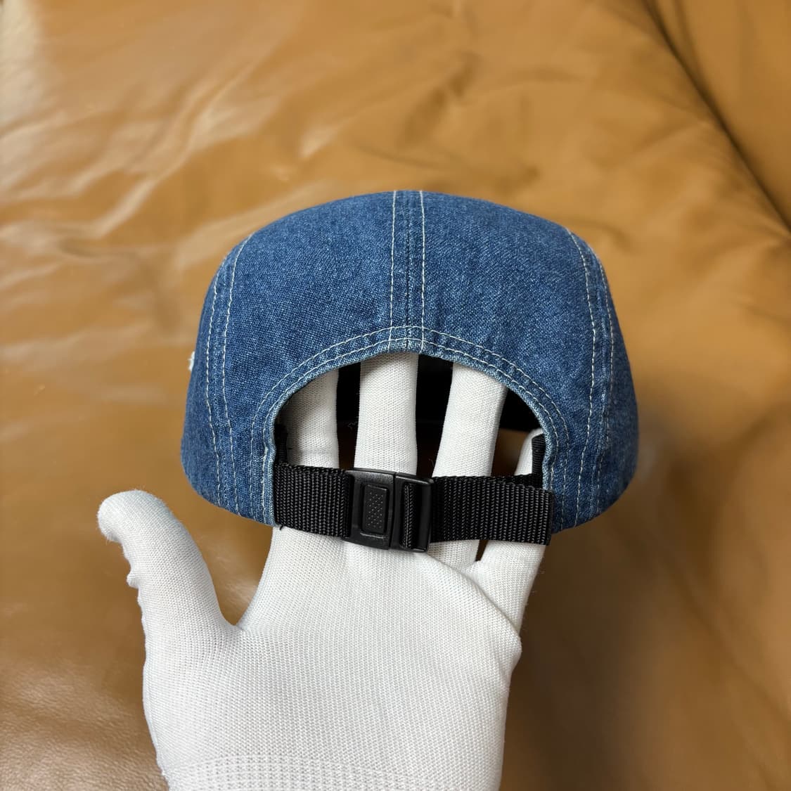 슈프림 캠프캡 모자 박스로고 워시드 데님 상품이미지7