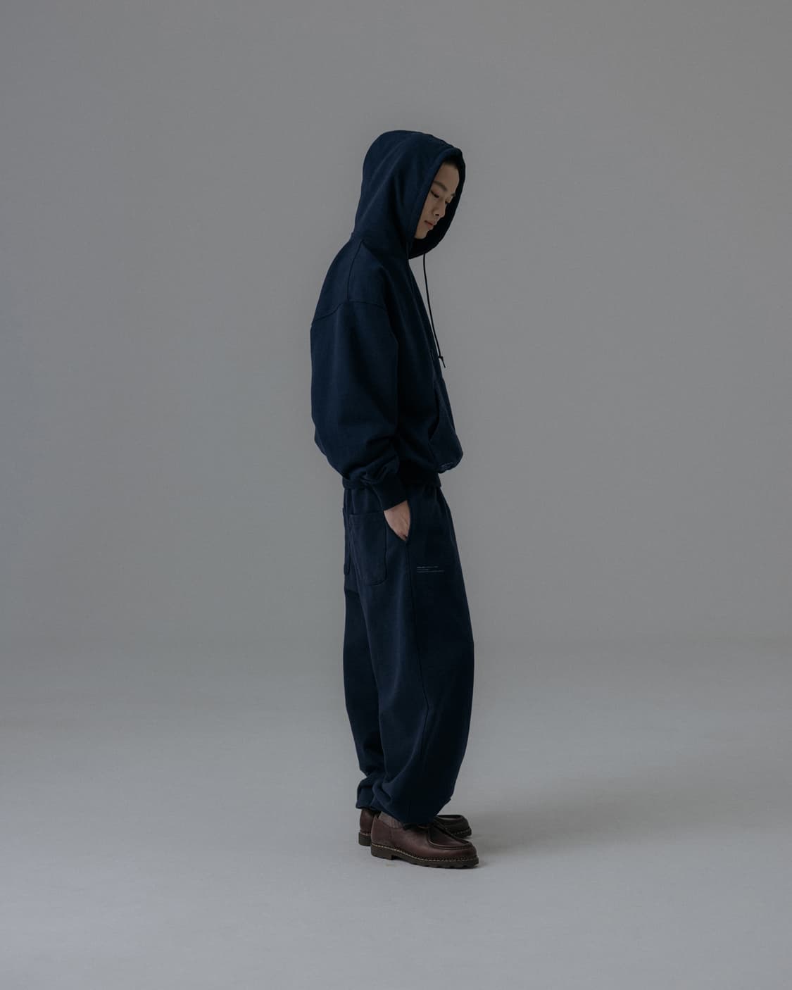 앵글런 헤비 웨이트 클래식 후디 네이비 1사이즈 (새제품) 상품이미지9