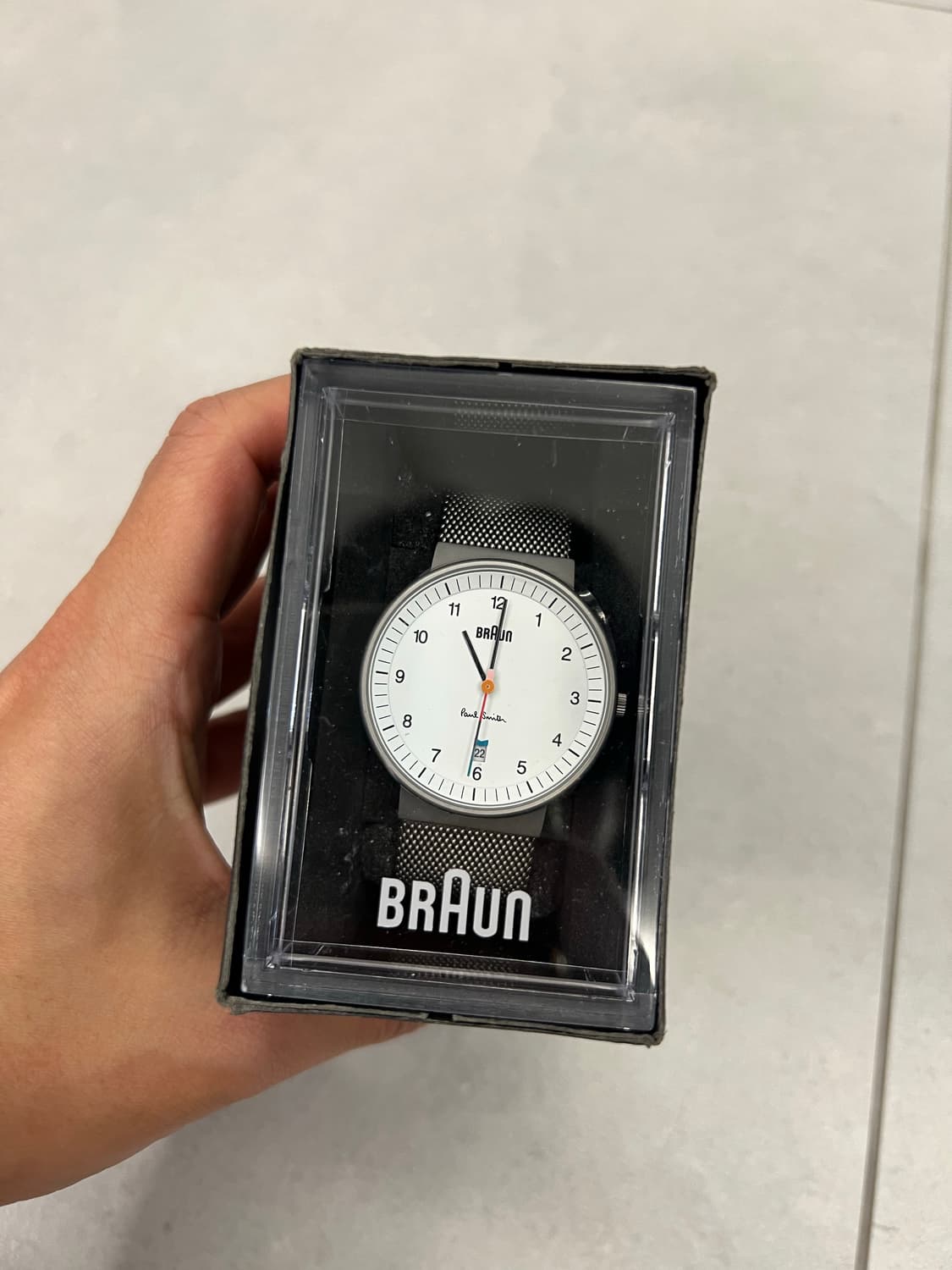 Braun x 폴스미스 손목시계 화이트실버 상품이미지6