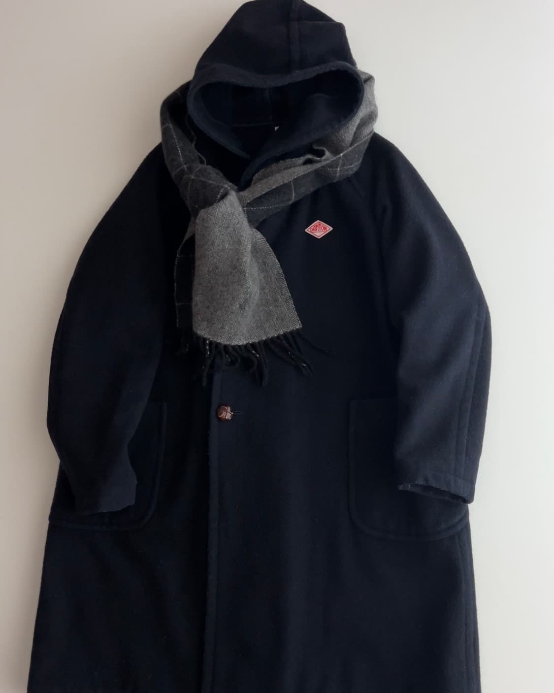 단톤 후드 모서 울코트 36 상품이미지2