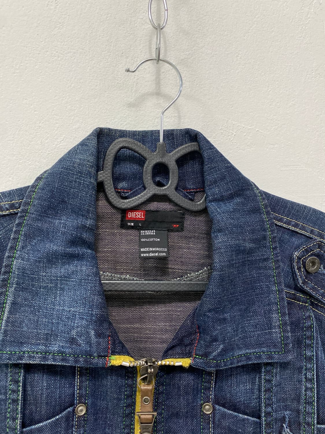 [DIESEL] 디젤 y2k 레터링 데님자켓 상품이미지9