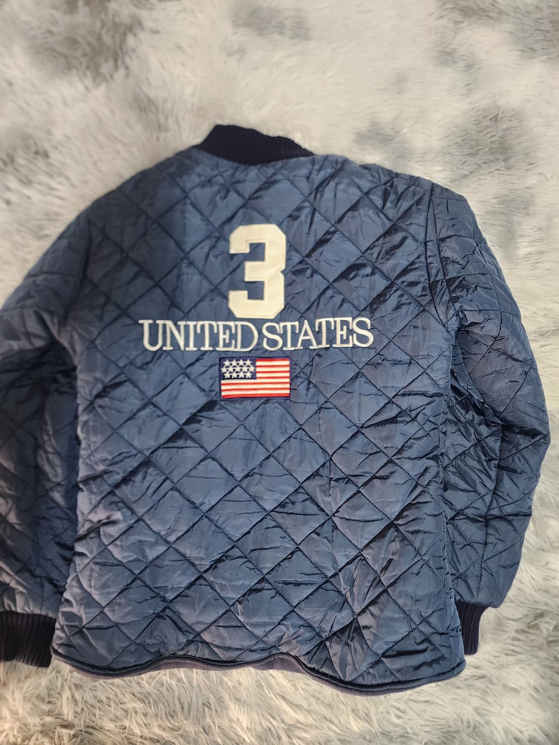 폴로 랄프로렌 USA 퀼팅 기모 자켓 네이비 상품이미지2