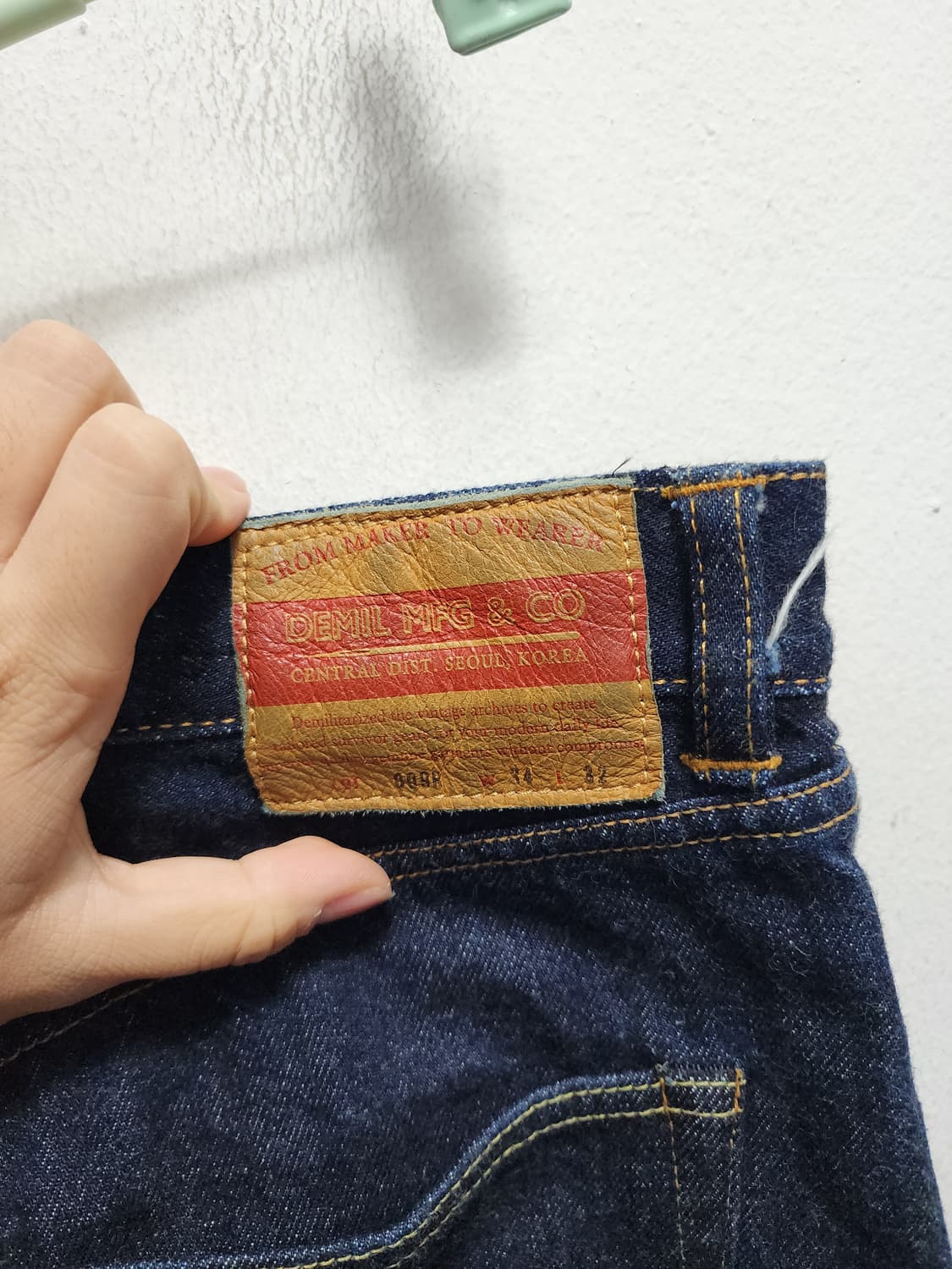 데밀 009 레귤러 스트레이트 셀비지 데님 상품이미지4