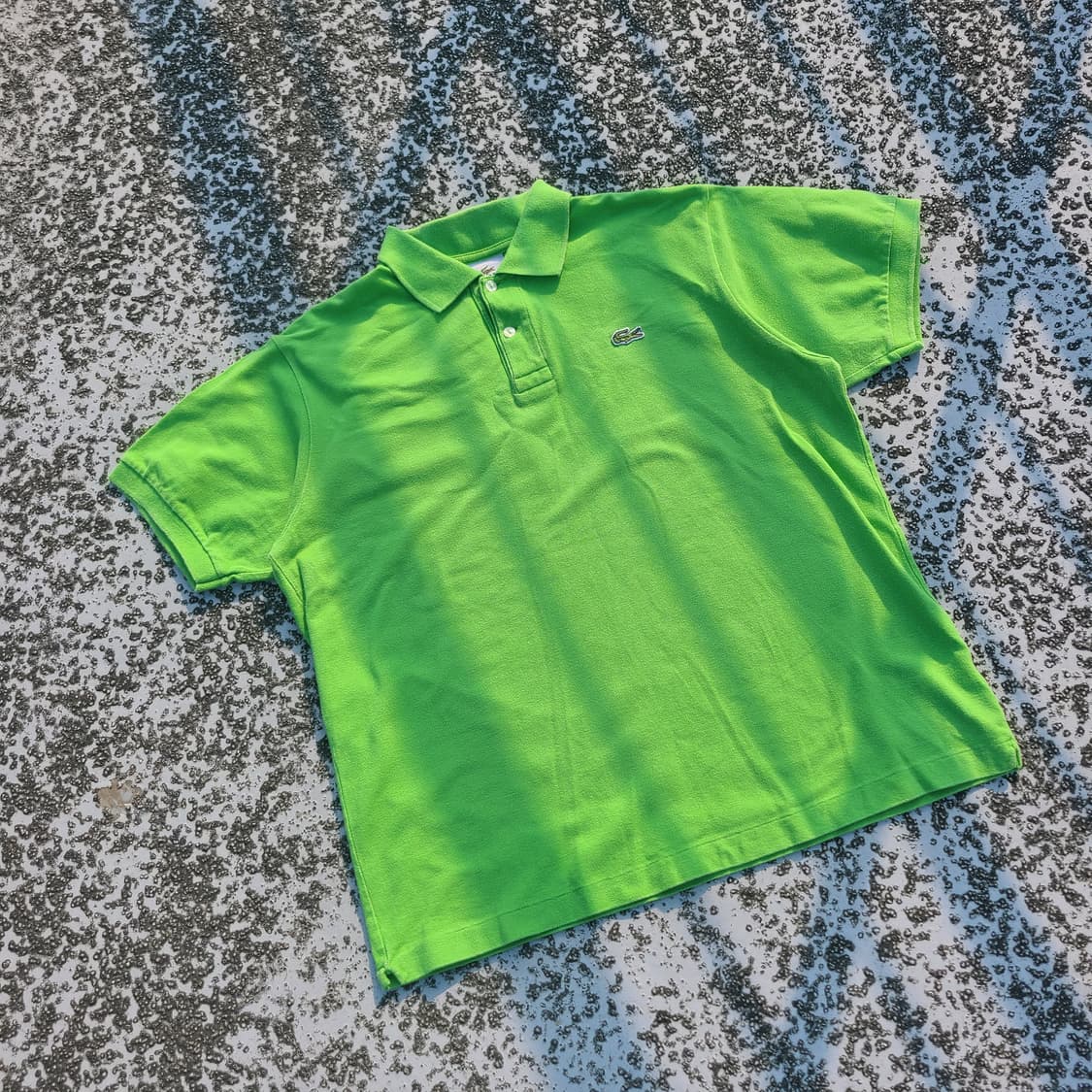Lacoste 클래식 그린 폴로 카라티셔츠 상품이미지1
