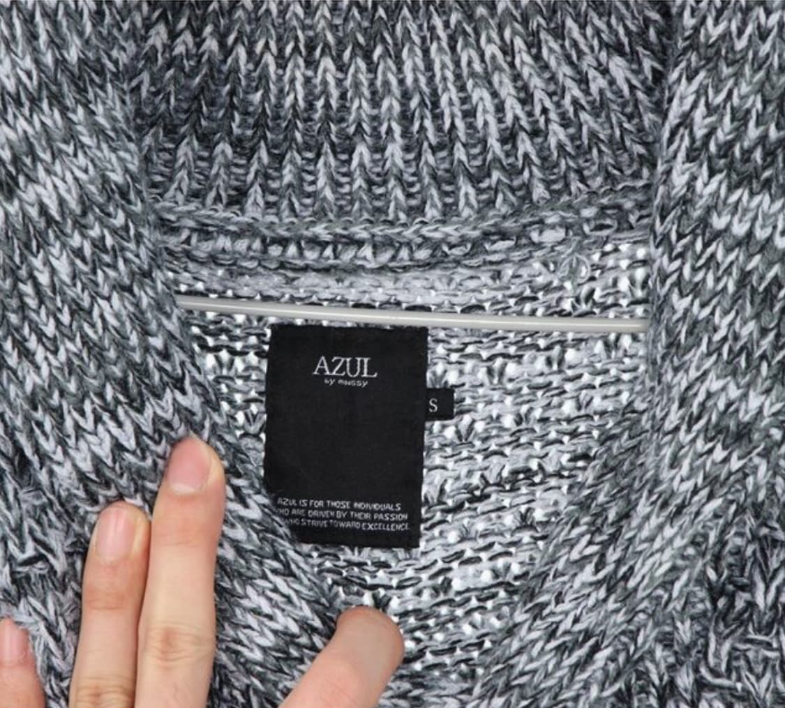 AZUL BY MOUSSY 마우지 폴리 가디건 케이블 스웨터 공용 S 상품이미지4