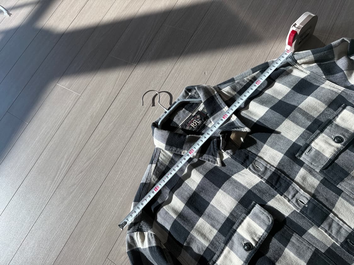 더블알엘 버팔로 체크 트윌 셔츠 xl 상품이미지5