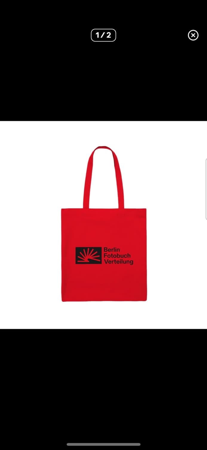 베를린포토북디스트리뷰션 에코백 레드 판매합니다 상품이미지1