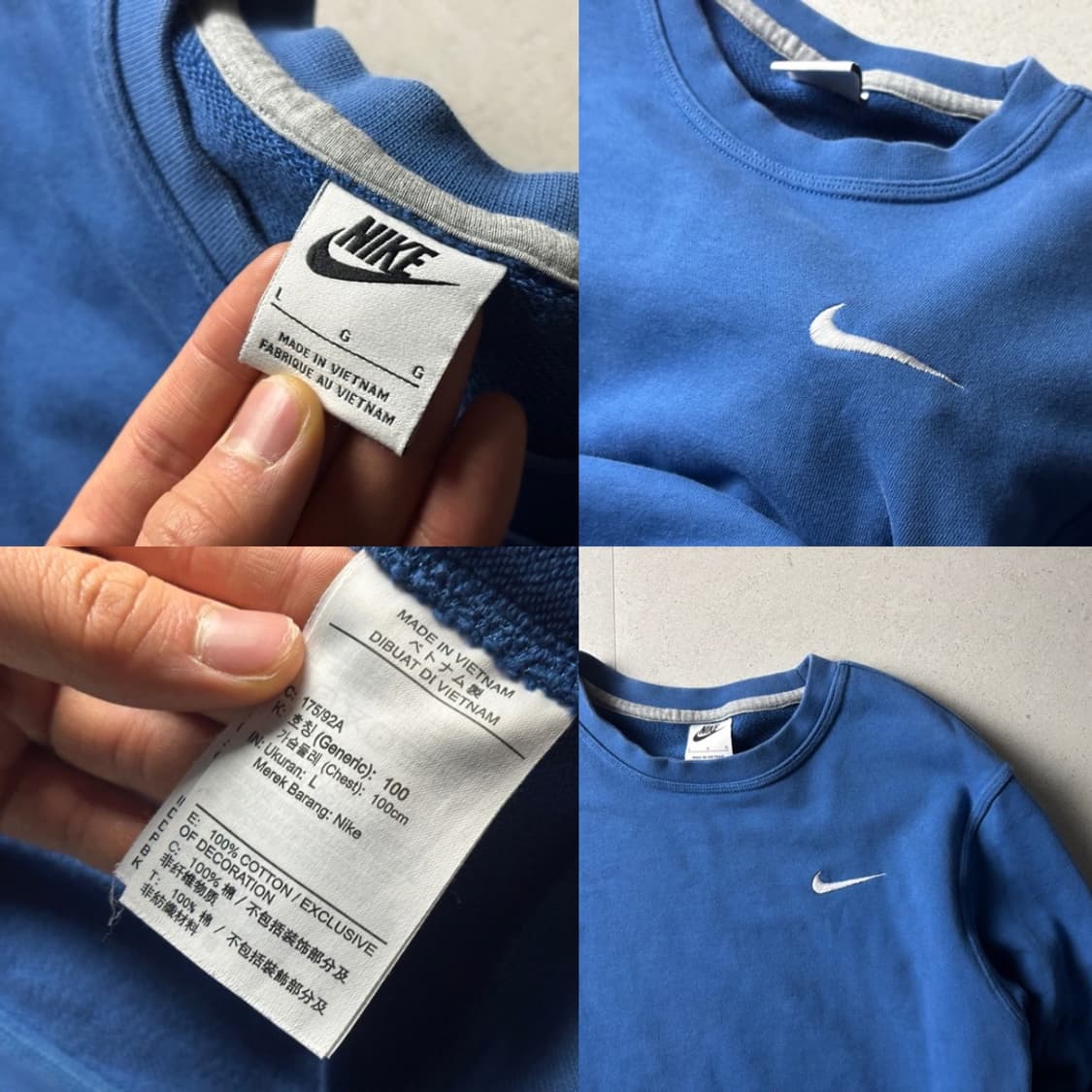 나이키 블루 맨투맨 상품이미지3