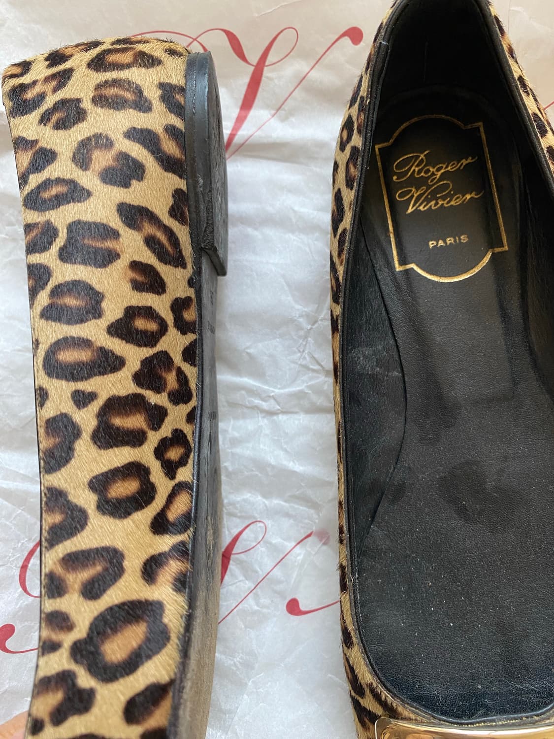 로저비비에 호피 플랫 240사이즈 상품이미지2