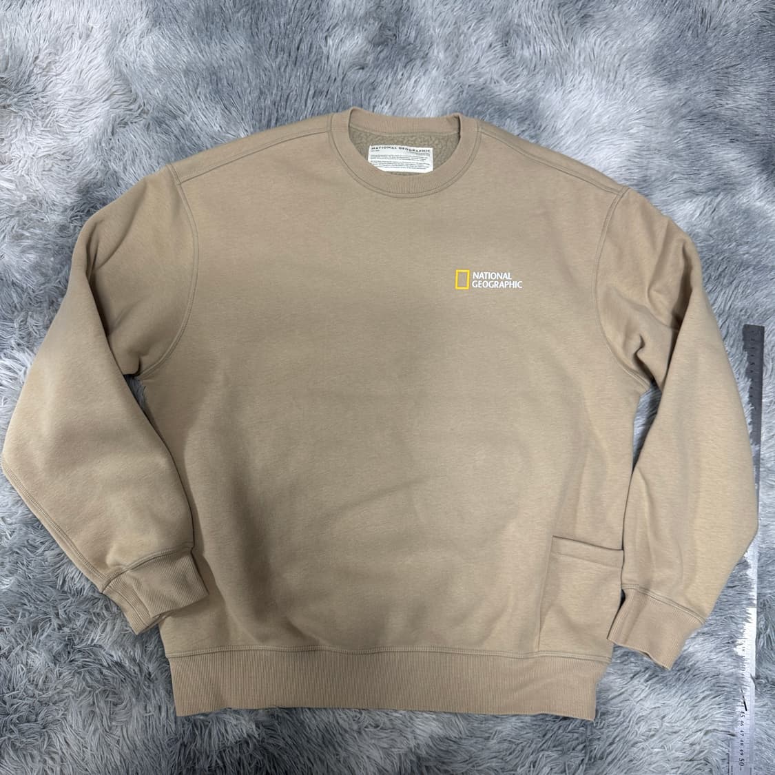 내셔널지오그래픽  안감뽀글이 맨투맨 L사이즈 상품이미지1