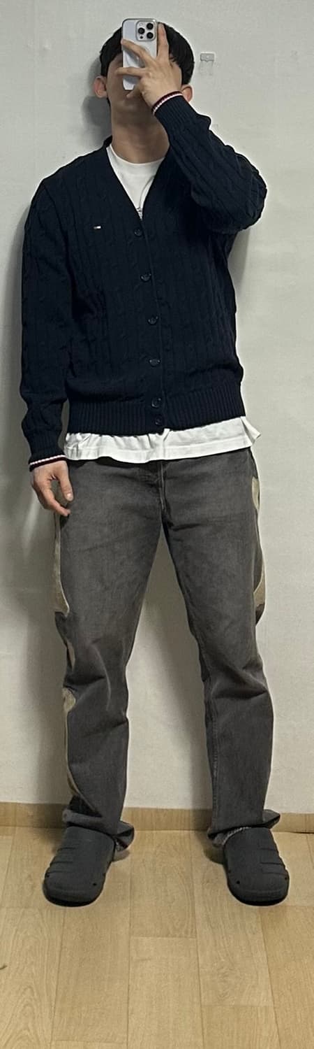 타미힐피거 꽈배기 니트 가디건 상품이미지5