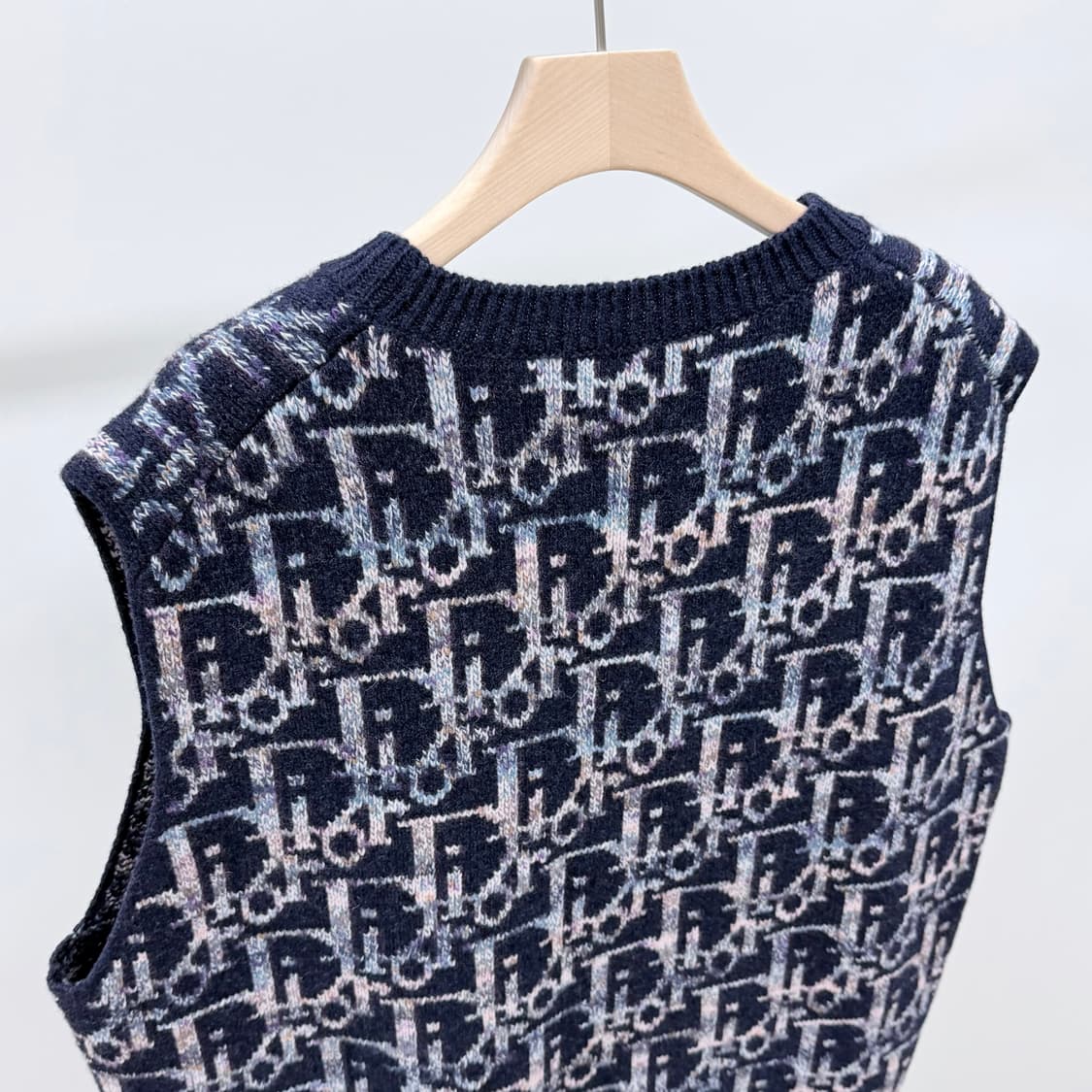 [S+급/XL] 디올 오블리크 자카드 니트 조끼 베스트 상품이미지5