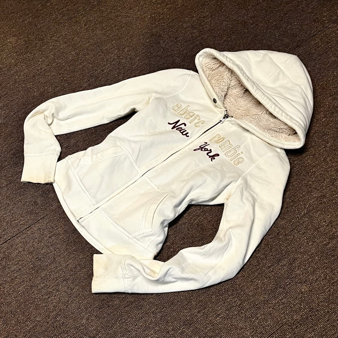 아베크롬비 딱붙핏 울프죠 후드집업 44-55 상품이미지3