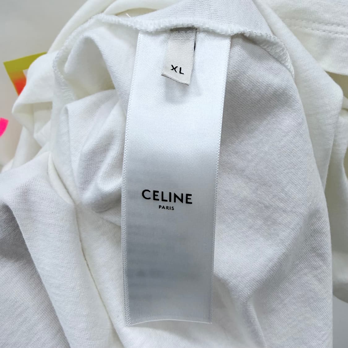 [A급/XL] 셀린느 코튼 루즈 반팔 티셔츠 화이트 상품이미지6