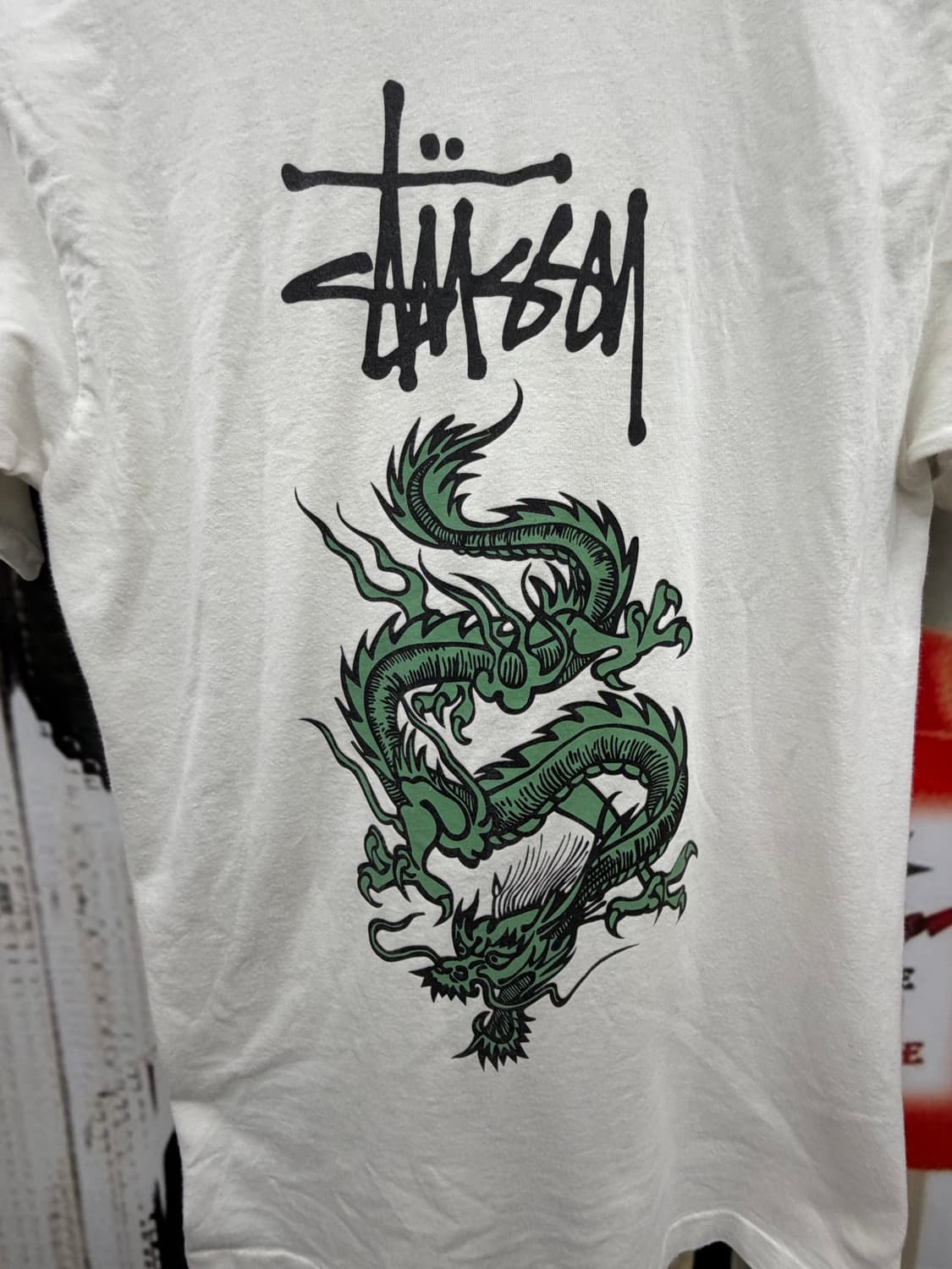 90s stussy bootleg drgon T 스투시 부틀렉 상품이미지2
