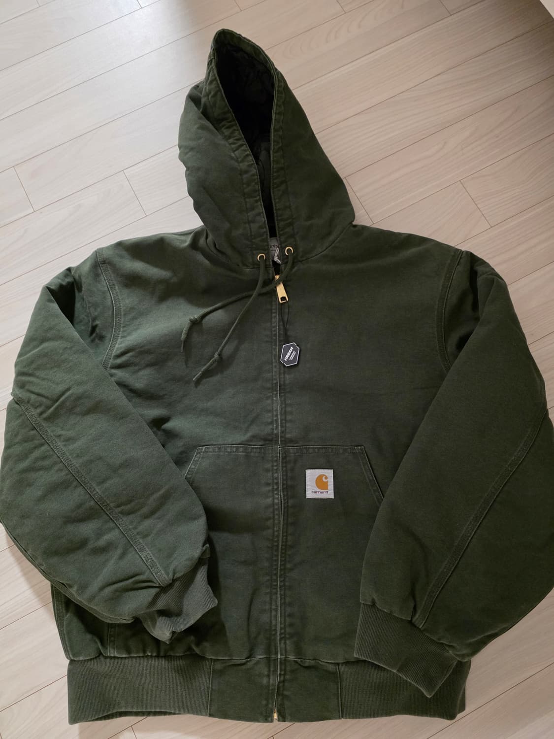 칼하트윕 25FW 액티브 자켓 스톤 캔버스 M 상품이미지1