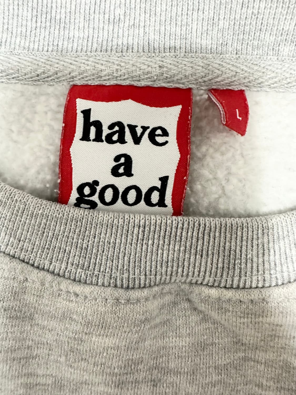 헤브어굿타임 레터링 맨투맨 상품이미지5