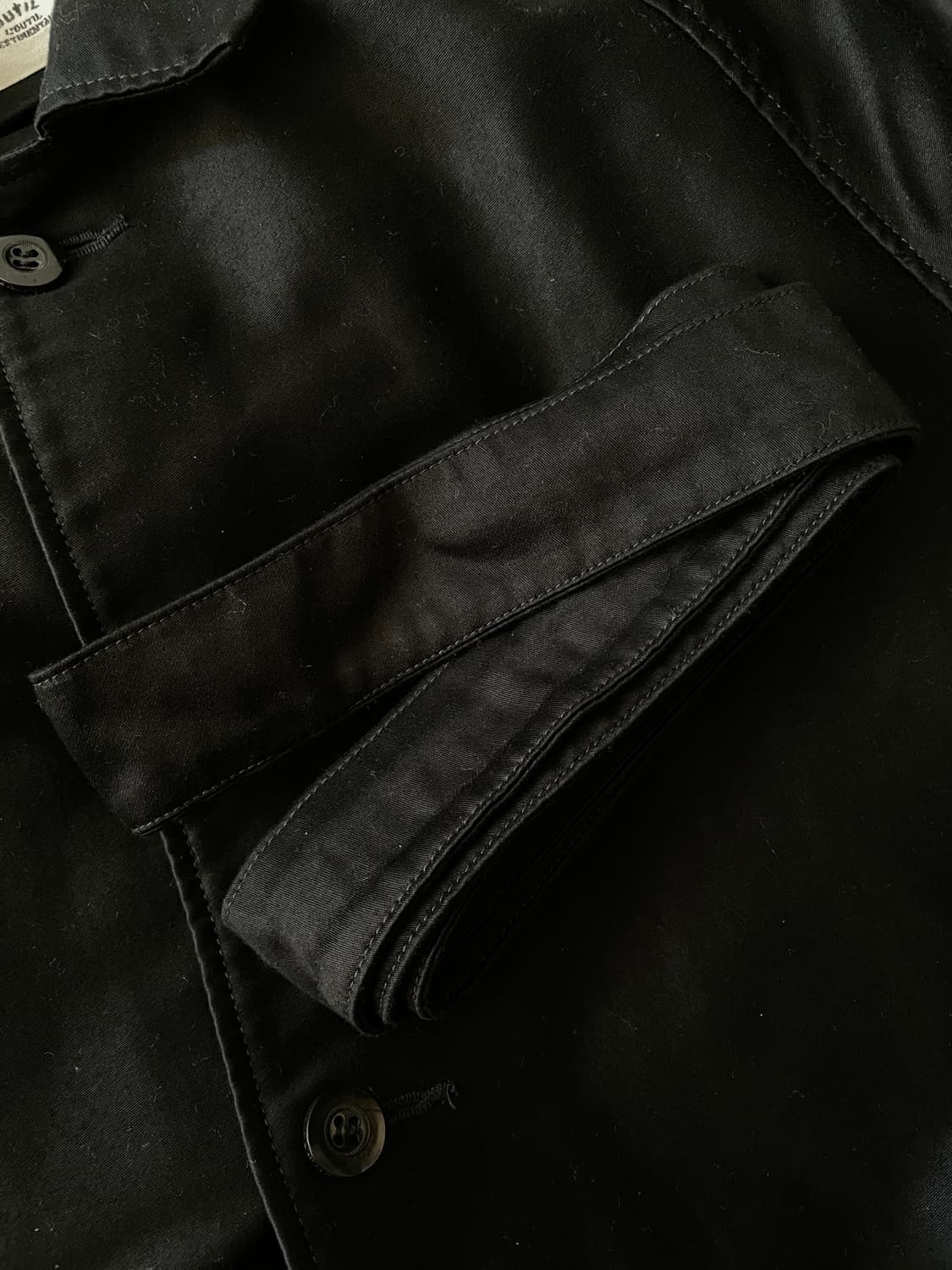 우틸 outil 레숍 별주 몰스킨 코트 블랙 2 상품이미지2