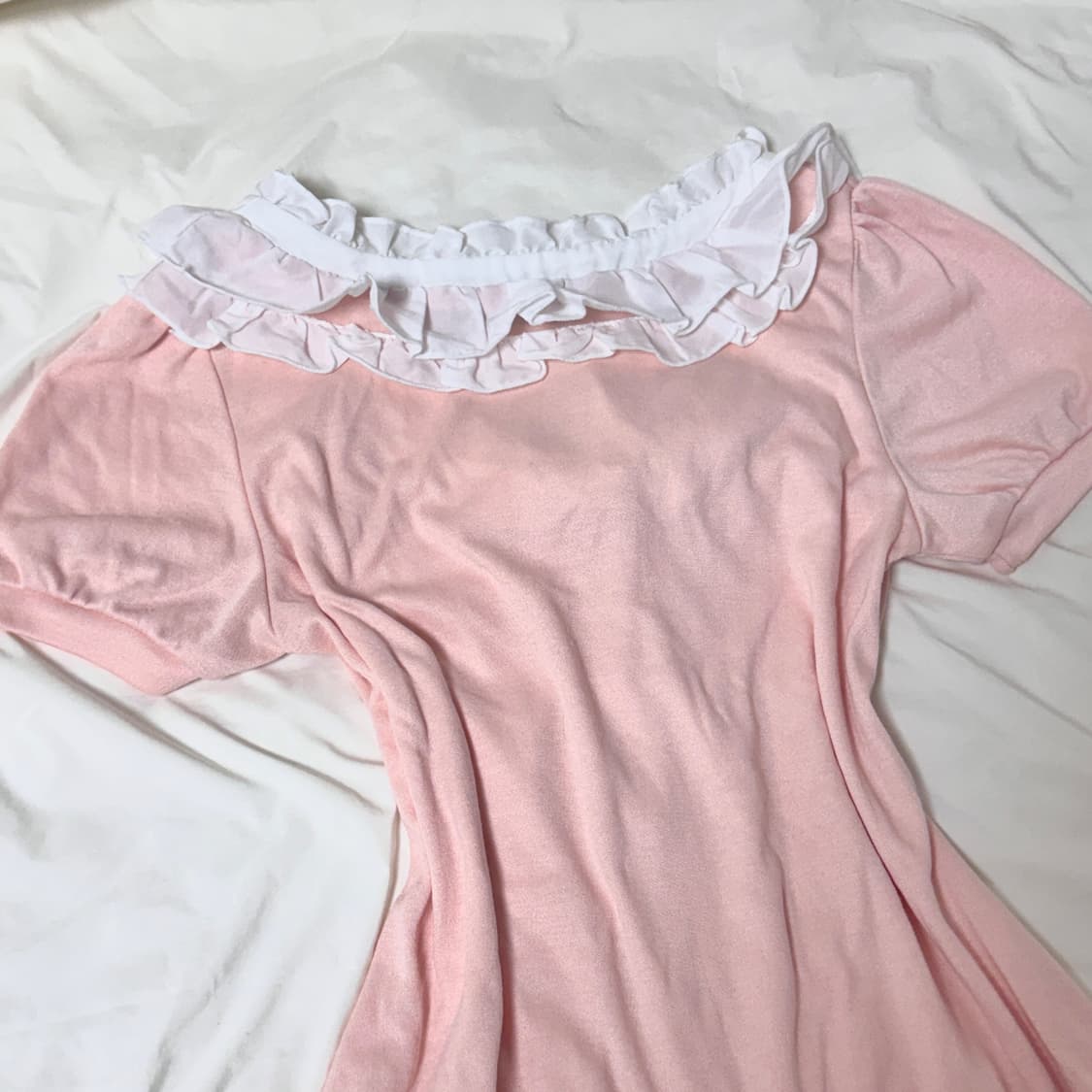 앙크루즈 피치 리본 로걀탑 상품이미지3