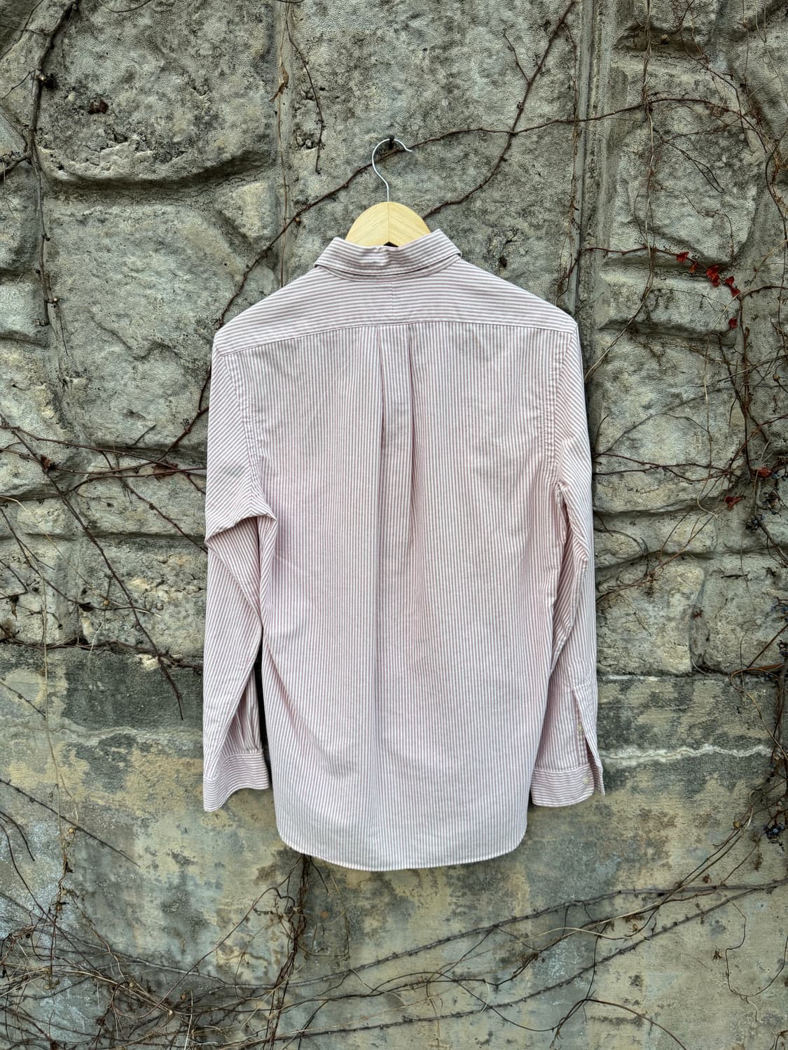 폴로 랄프로렌 빈티지 옥스포드 스트라이프 셔츠 핑크 s 상품이미지2