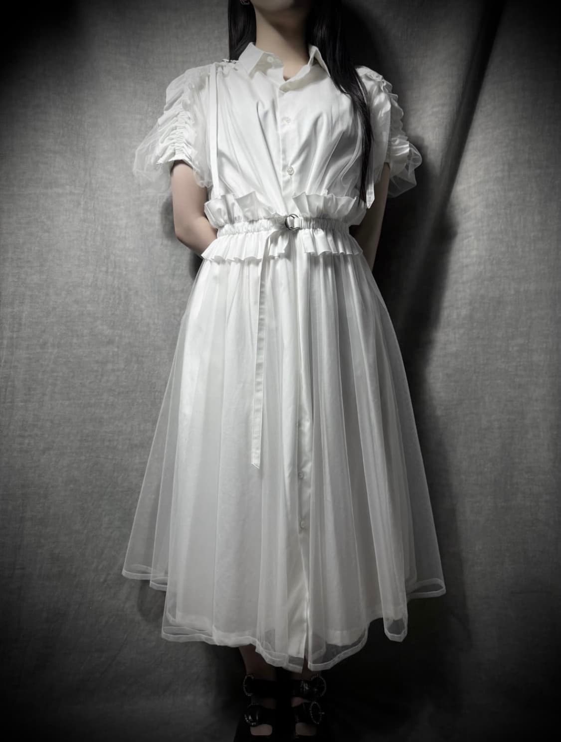 느와케이 니노미야 22SS Tulle Dress 상품이미지1