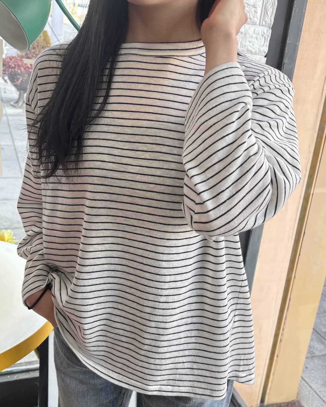 일본빈티지 스트라이프 긴팔티 상품이미지1