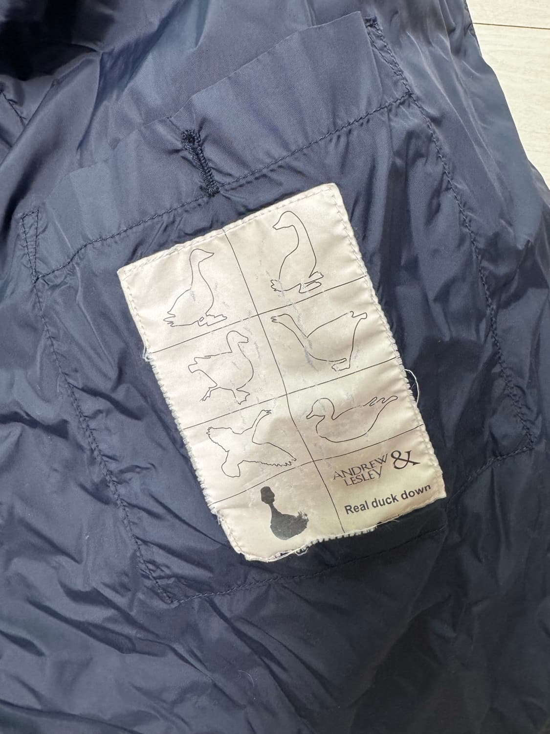 앤드류앤레슬리 덕다운 패딩코트 (체스터필드 코트 디자인) 상품이미지7