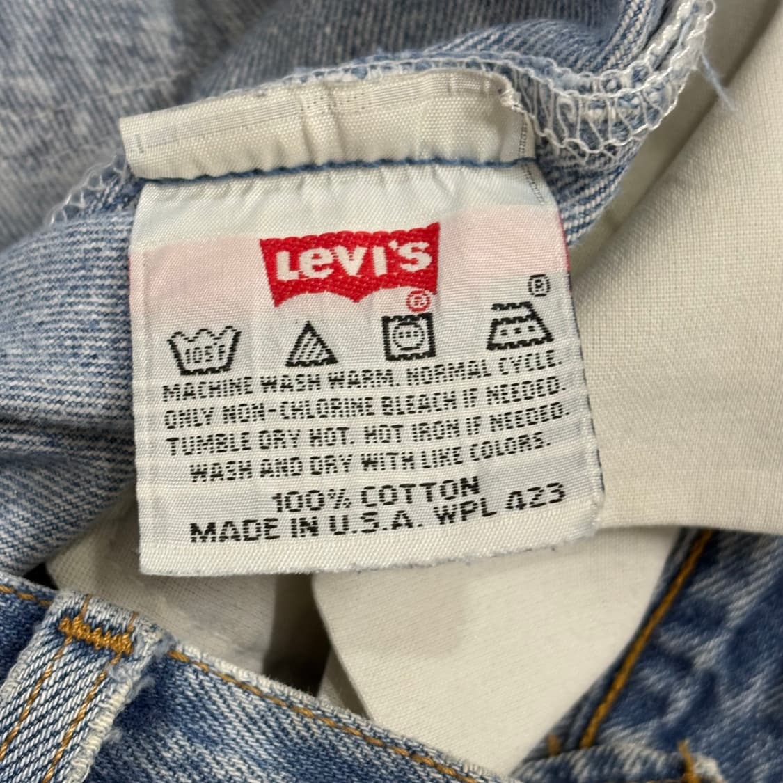 90s Levi’s usa 501 연청 Distressed 상품이미지7
