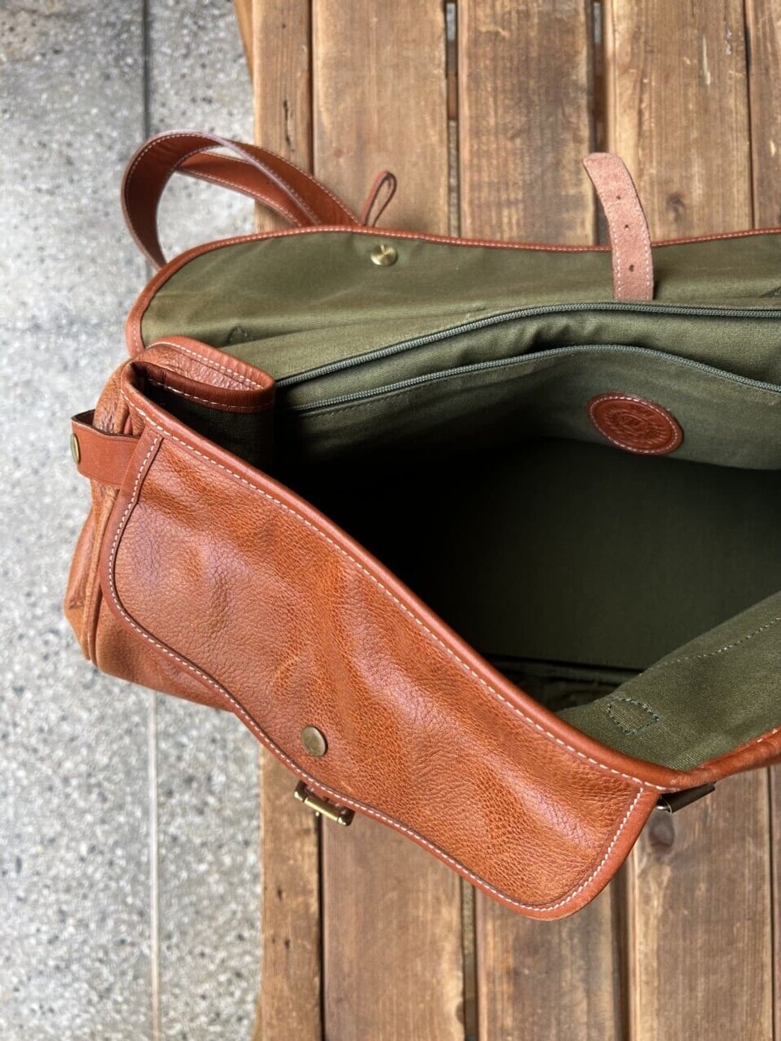 80's leather bag 상품이미지8