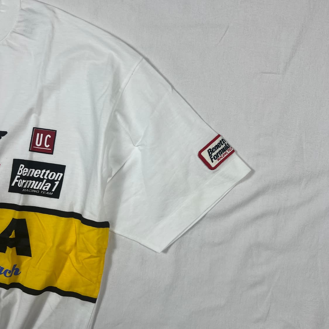 90‘s 베네통포뮬러1 suzuka 프린트 반팔티 상품이미지4