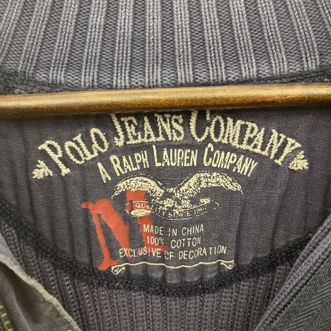 폴로 랄프로렌 빈티지 폭닥 하이넥 반집업 니트 M C09391 상품이미지5