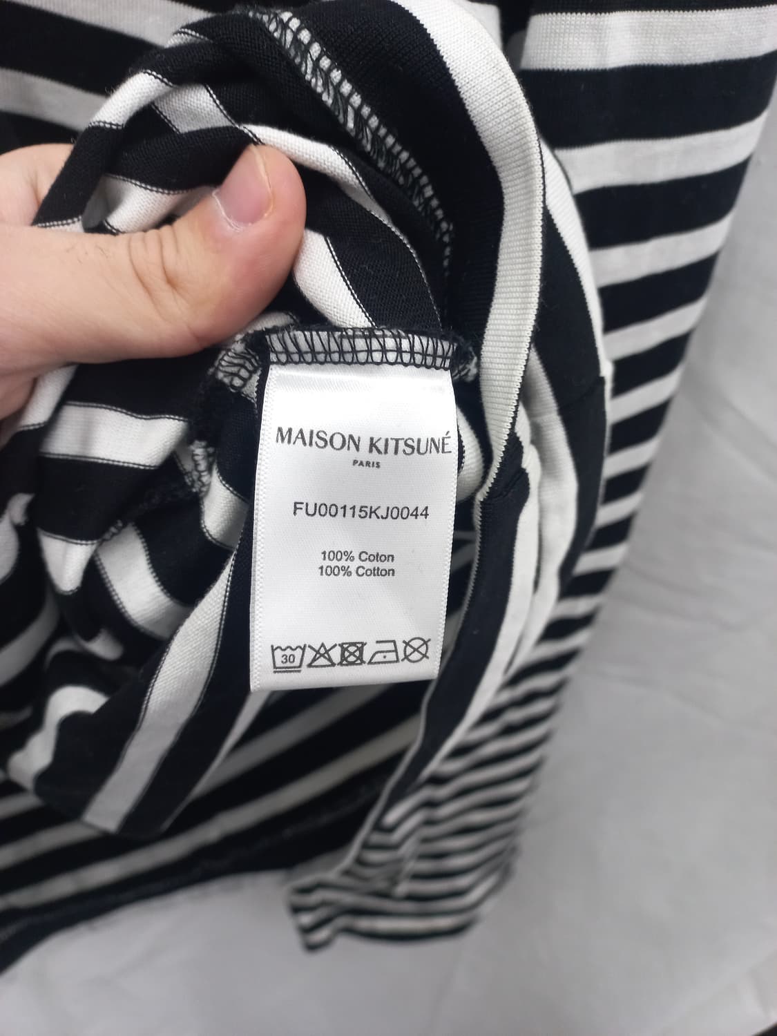 메종키츠네 스트라이프 긴팔 티셔츠 100 상품이미지4