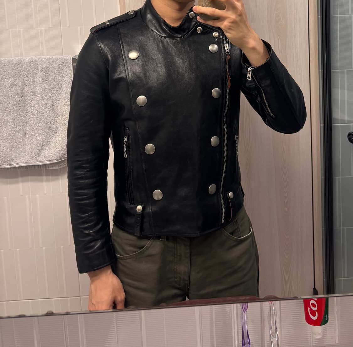 (Lsize) real simons j130 차심 말가죽 자켓 상품이미지5