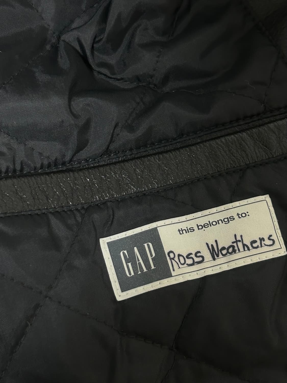 Old Gap 올드갭 레더 자켓 상품이미지3