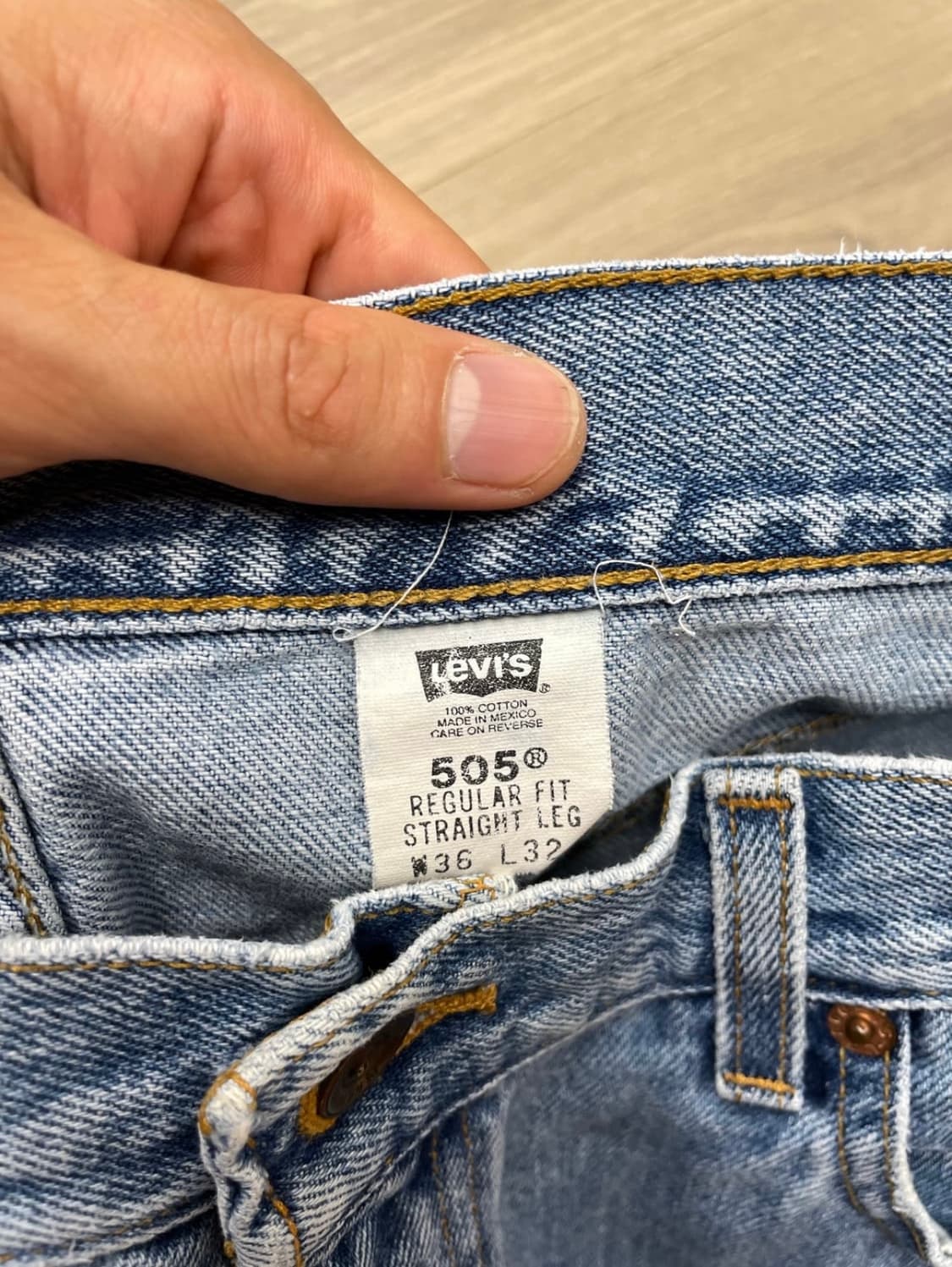 빈티지 리바이스 505 연청 상품이미지5